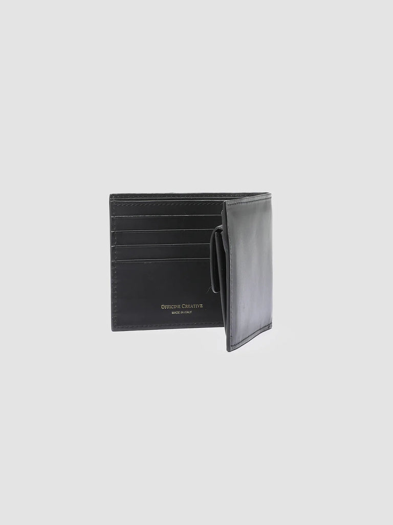 BOUDIN 02 - Portafoglio Bifold in Pelle Nera