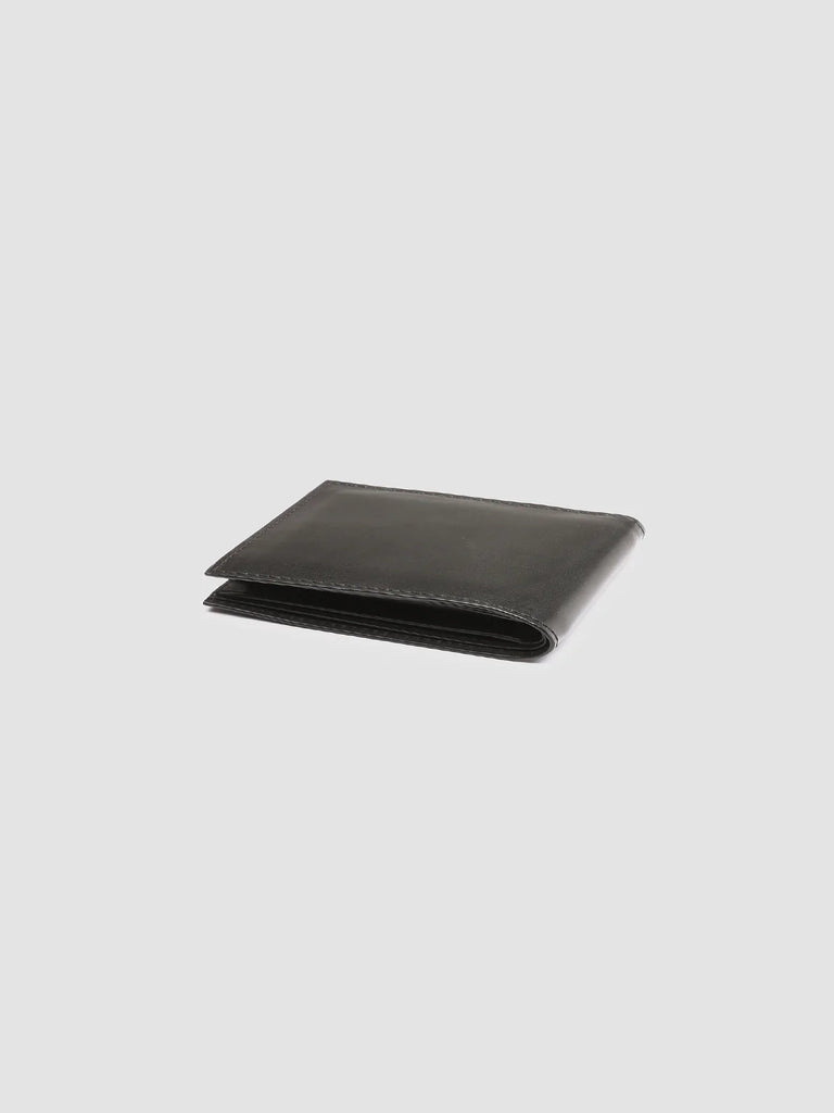 BOUDIN 02 - Portafoglio Bifold in Pelle Nera