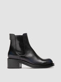 BRETT 003 - Black Leather Zipped Boots Women Officine Creative - 1