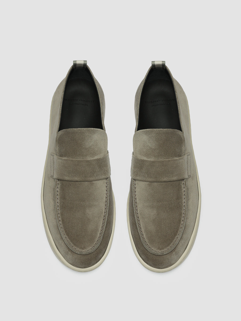 BUG 001 - Taupe Suede Penny Loafers