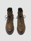 BULLA DD 102 - Green Suede Lace-up Boots Men Officine Creative - 2
