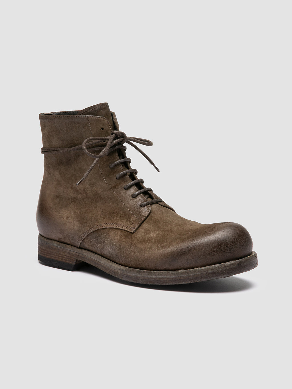 BULLA DD 102 - Green Suede Lace-up Boots Men Officine Creative - 3
