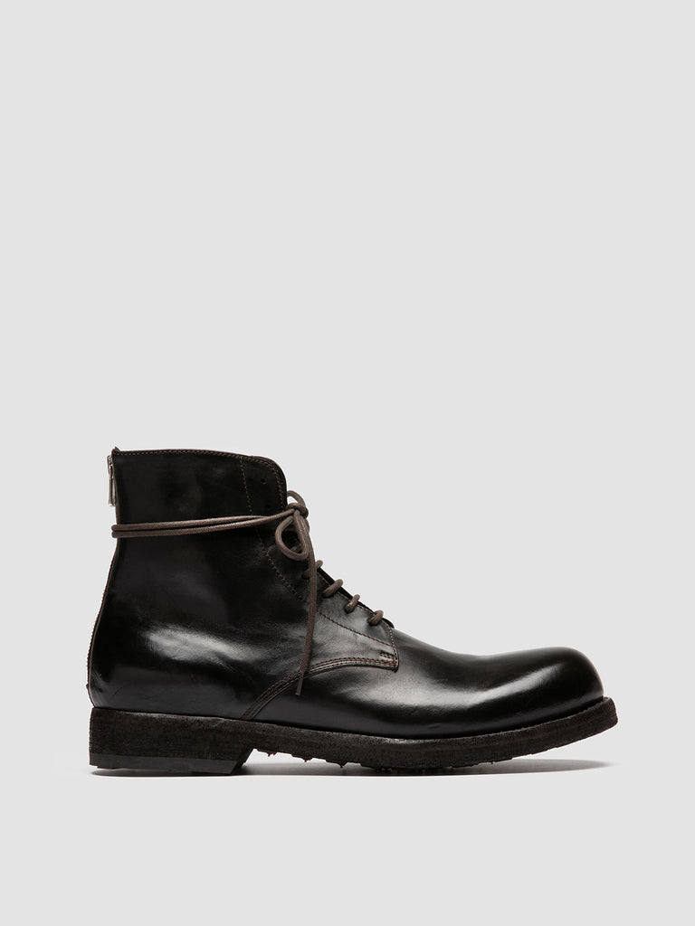 BULLA DD 102 - Stivali Stringati in Pelle Marrone