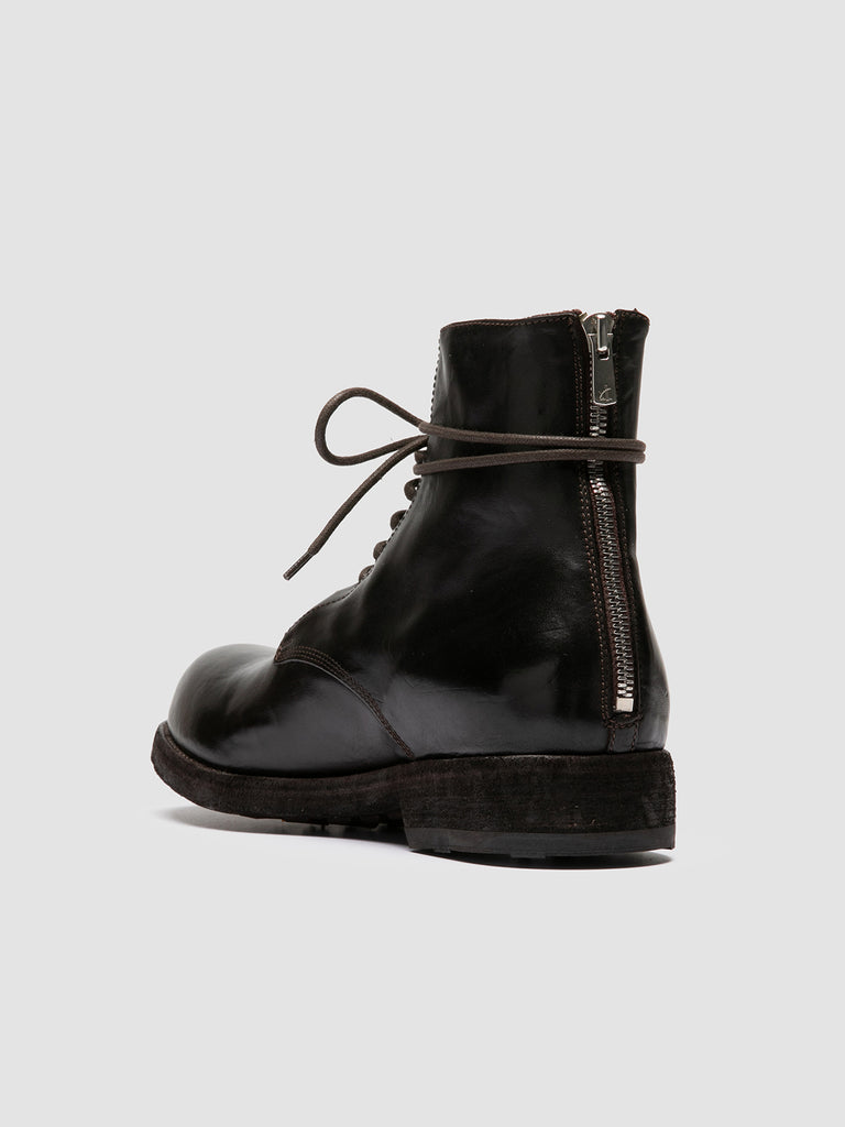 BULLA DD 102 - Stivali Stringati in Pelle Marrone