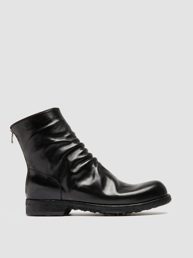 BULLA DD 103 - Stivali con Zip in Pelle Nera
