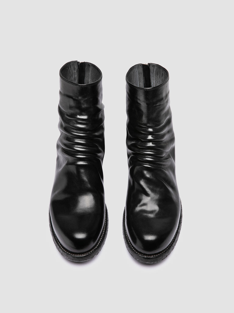 BULLA DD 103 - Stivali con Zip in Pelle Nera