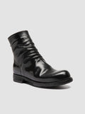 BULLA DD 103 - Stivali con Zip in Pelle Nera