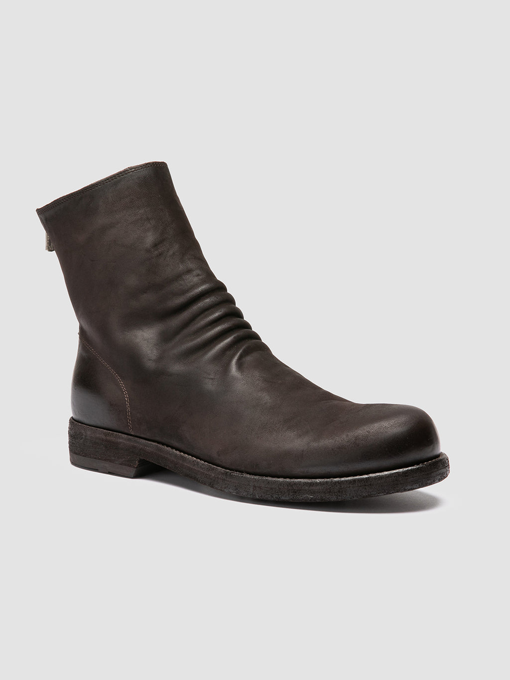BULLA DD 103 - Stivali con Zip in Pelle Marrone