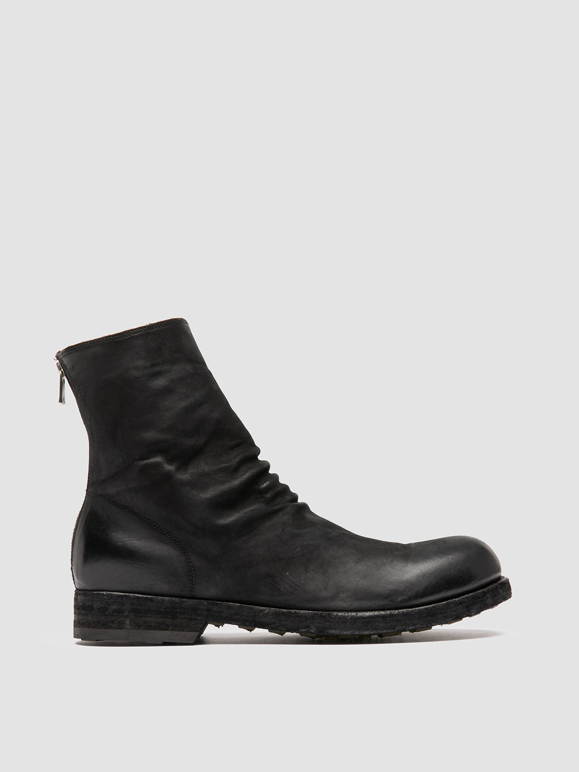 Officine Creative BULLA DD 103 Stivali con Zip in Pelle Nera