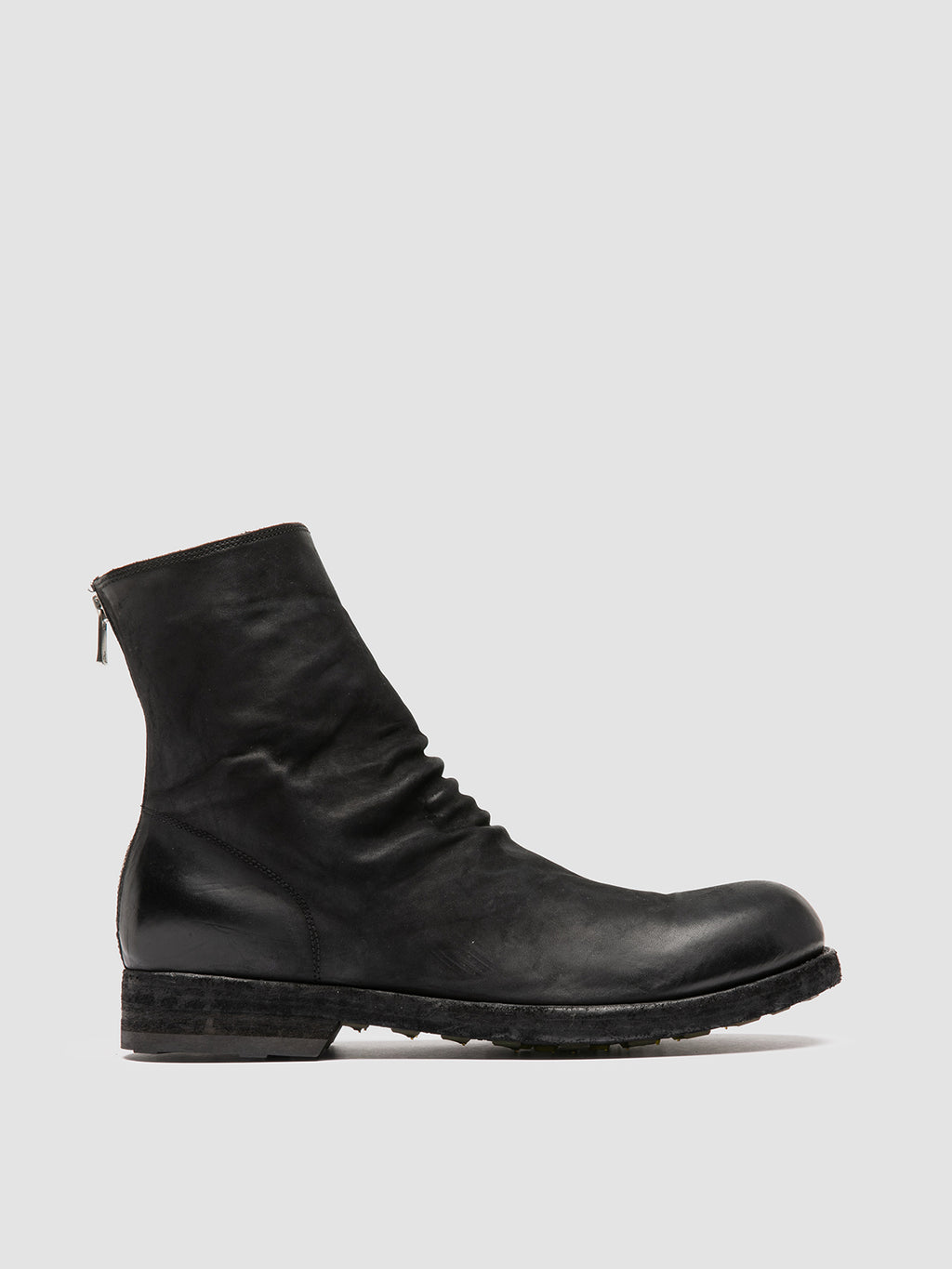 BULLA DD 103 - Black Leather Zipped Boots Men Officine Creative - 1