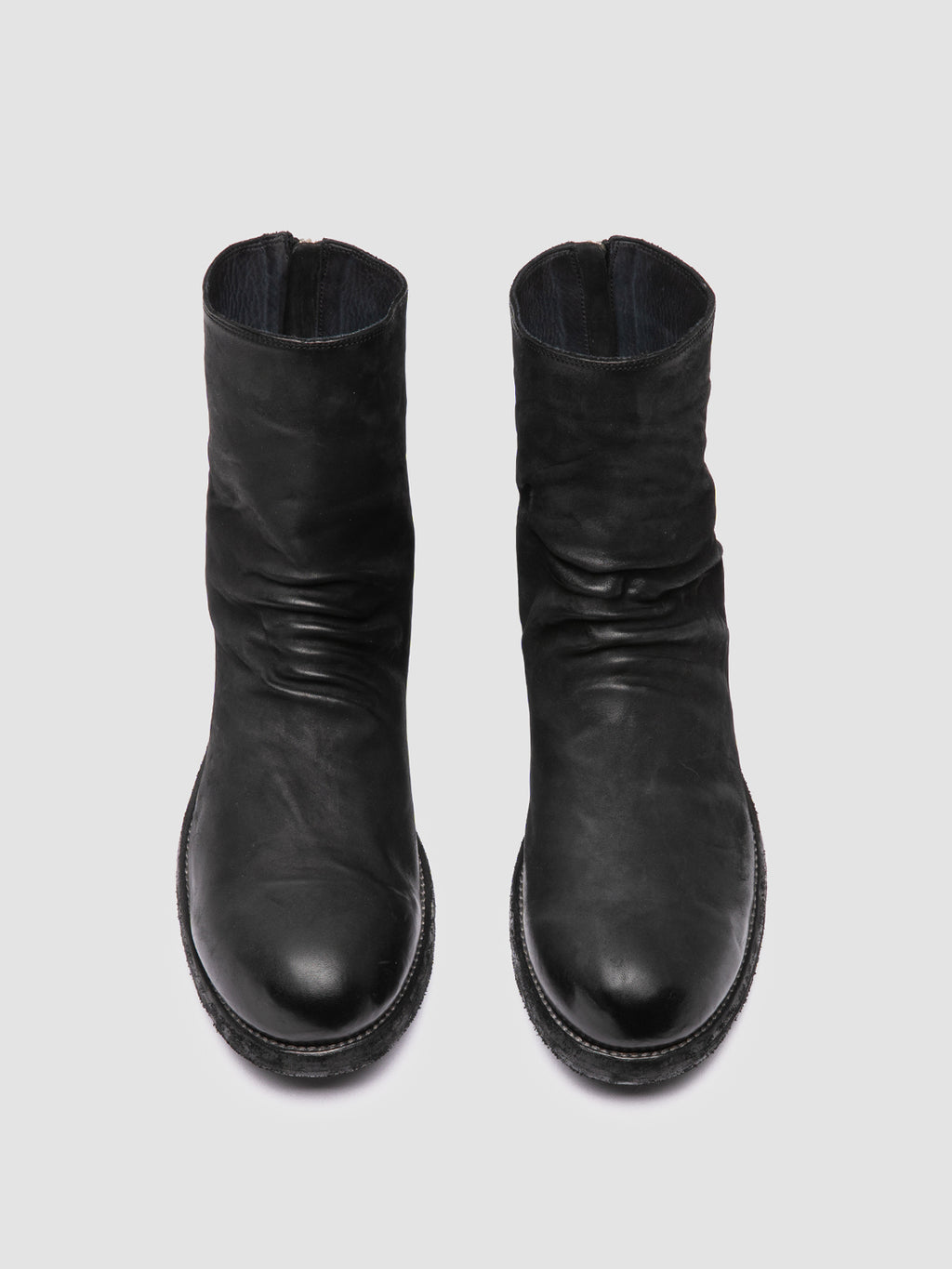 BULLA DD 103 - Black Leather Zipped Boots Men Officine Creative - 2