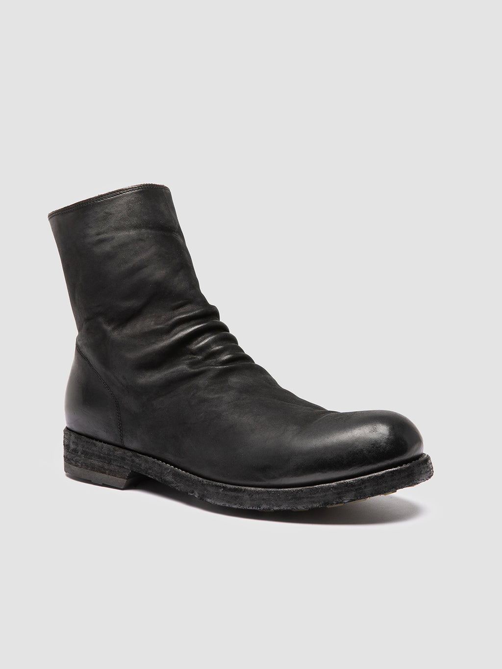 BULLA DD 103 - Black Leather Zipped Boots Men Officine Creative - 3