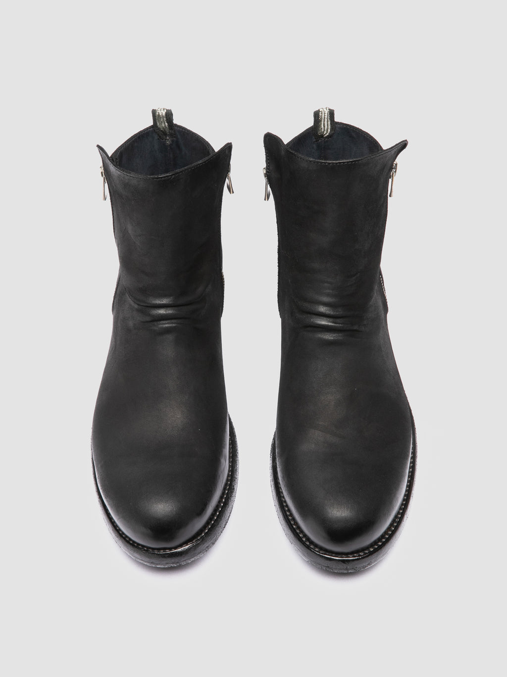 BULLA DD 105 - Stivali con Zip in Pelle Nera