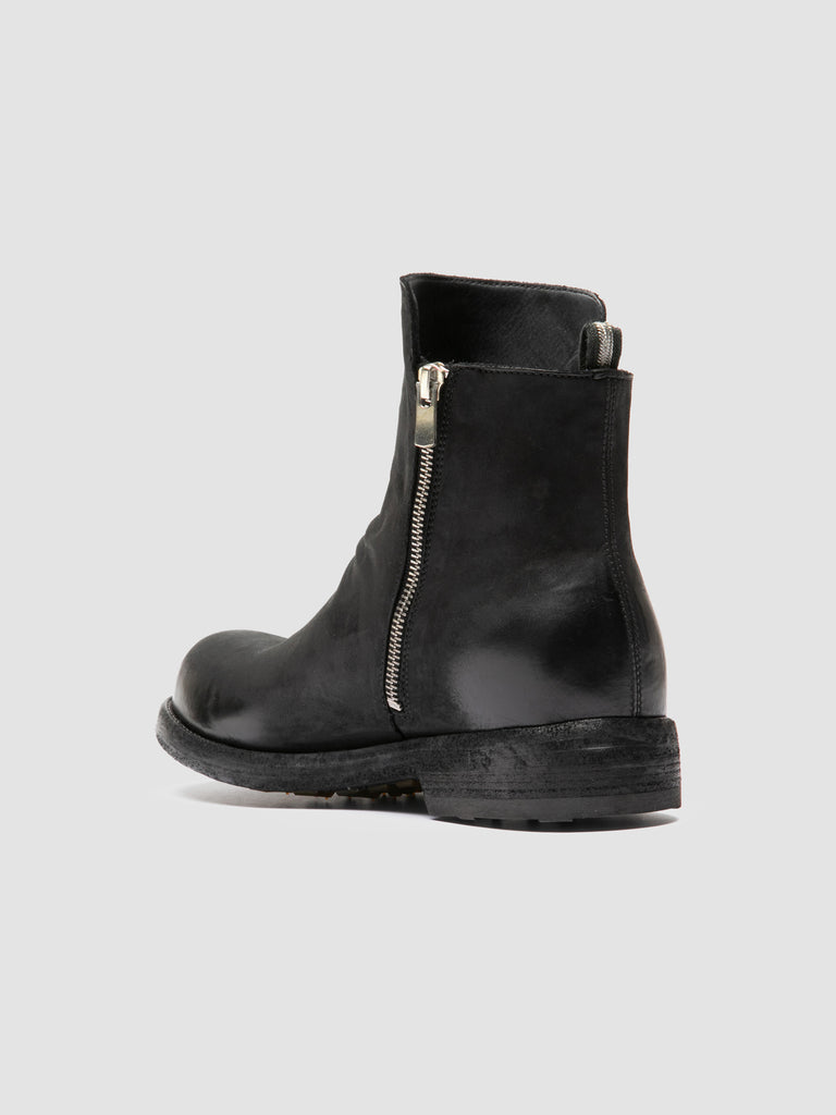 BULLA DD 105 - Stivali con Zip in Pelle Nera