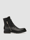 BULLA DD 106 - Black Leather Zipped Boots Men Officine Creative - 1