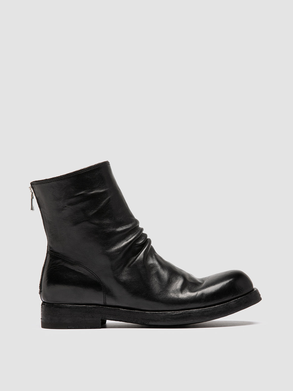 Officine Creative BULLA DD 303 Stivali con Zip in Pelle Nera
