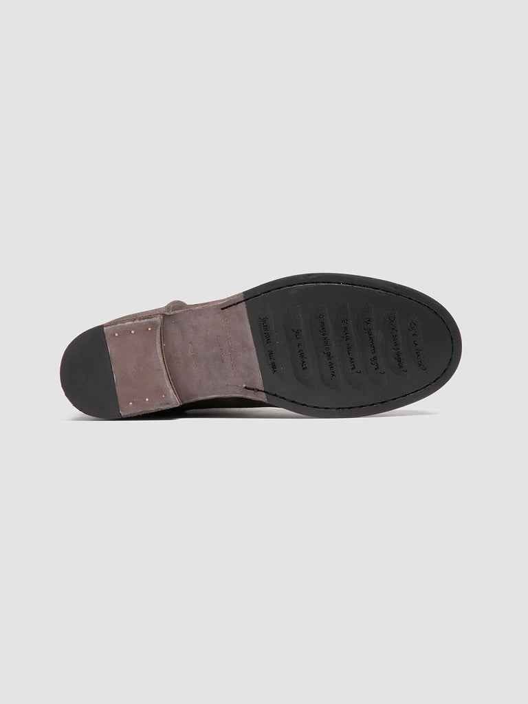 BULLA DD 304 - Stivali con Zip in Pelle Scamosciata Tortora