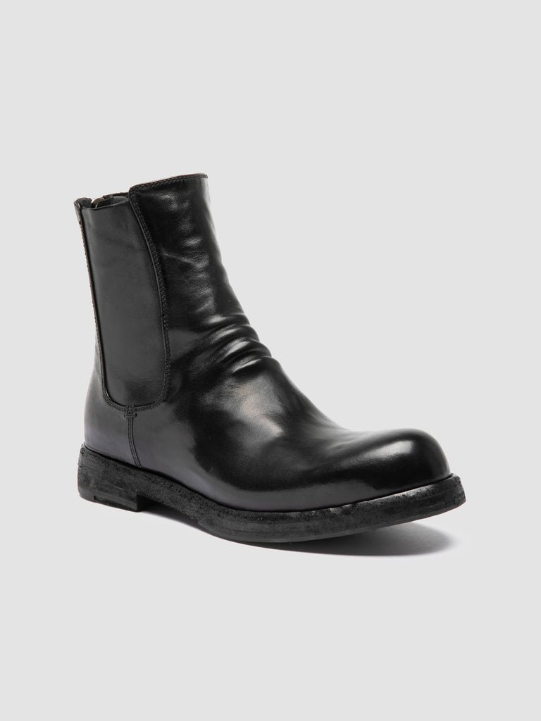 BULLA DD 304 - Stivali con Zip in Pelle Nera