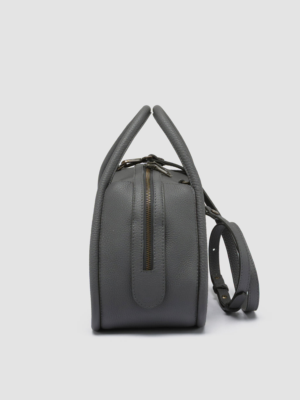 CABALA 008 - Grey Leather Handle Bag