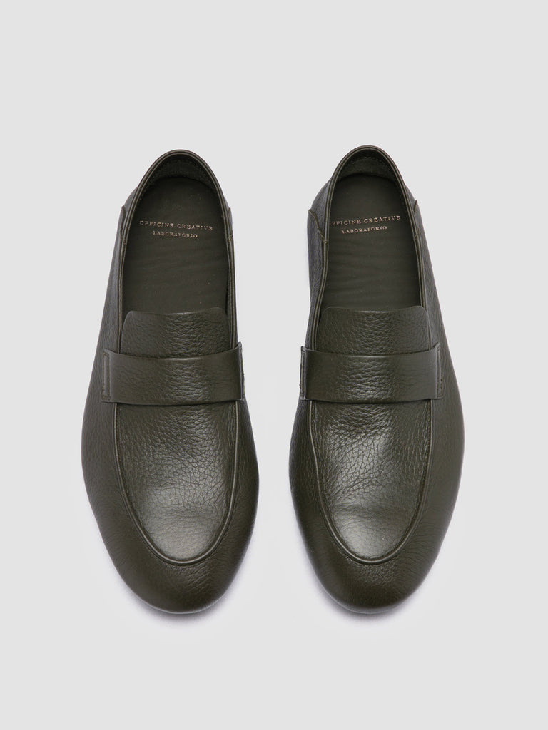 C-SIDE 001 - Green Leather Loafers