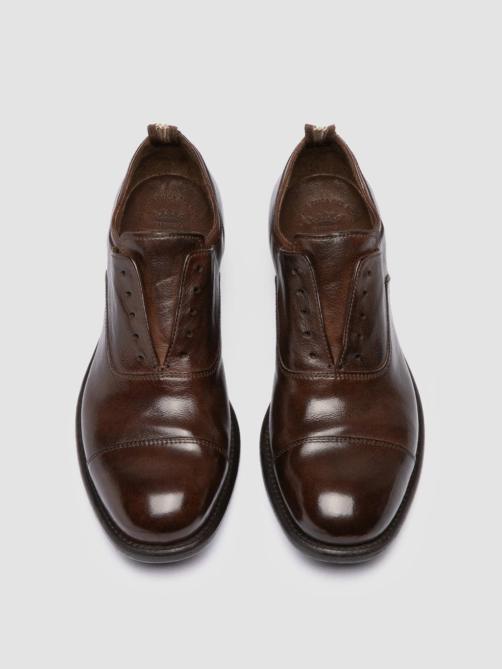 CALIXTE 003 - Oxford in Pelle Marrone