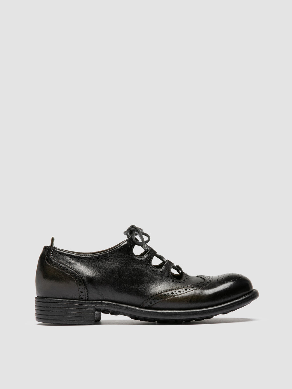 CALIXTE 084 - Green Leather Oxford Shoes Officine Creative - 1