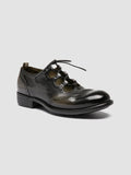 CALIXTE 084 - Green Leather Oxford Shoes Officine Creative - 3