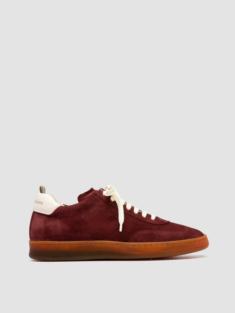 CHANCE 101 - Sneaker Basse in Camoscio e Pelle Bordeaux