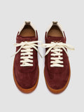 CHANCE 101 - Sneaker Basse in Camoscio e Pelle Bordeaux