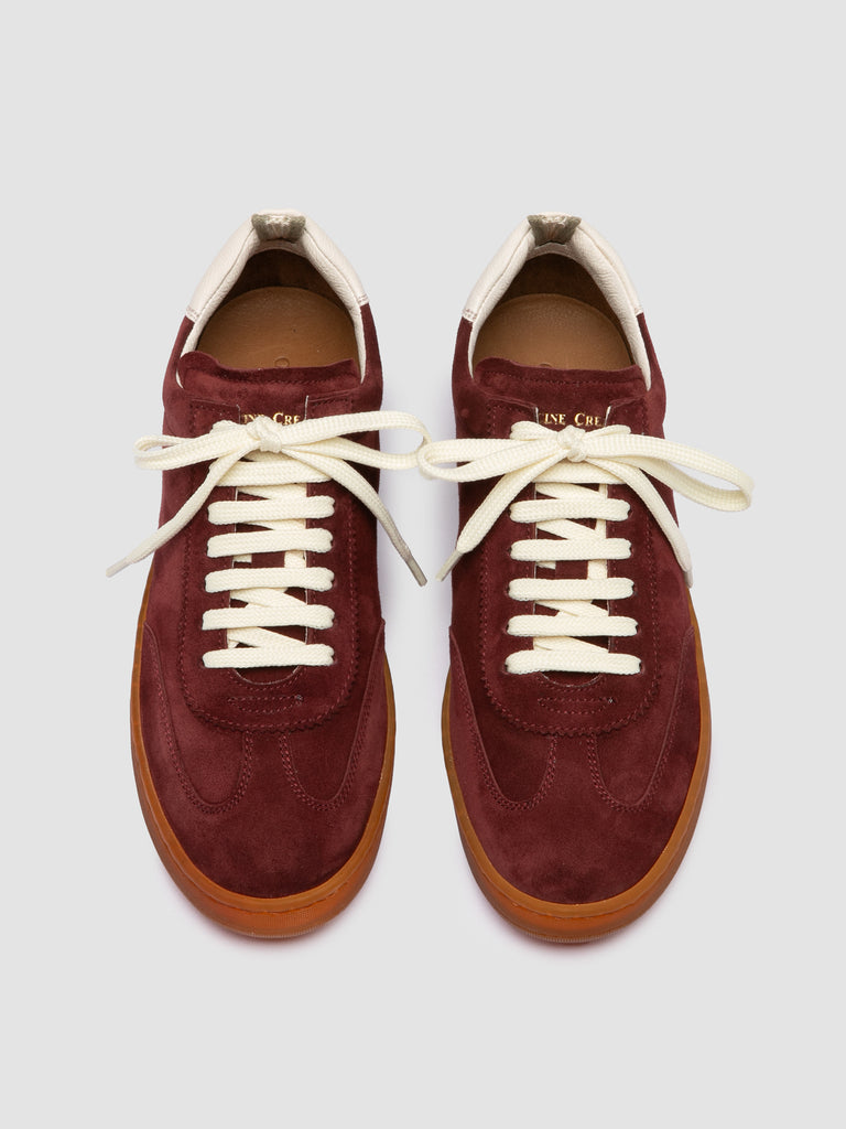 CHANCE 101 - Sneaker Basse in Camoscio e Pelle Bordeaux