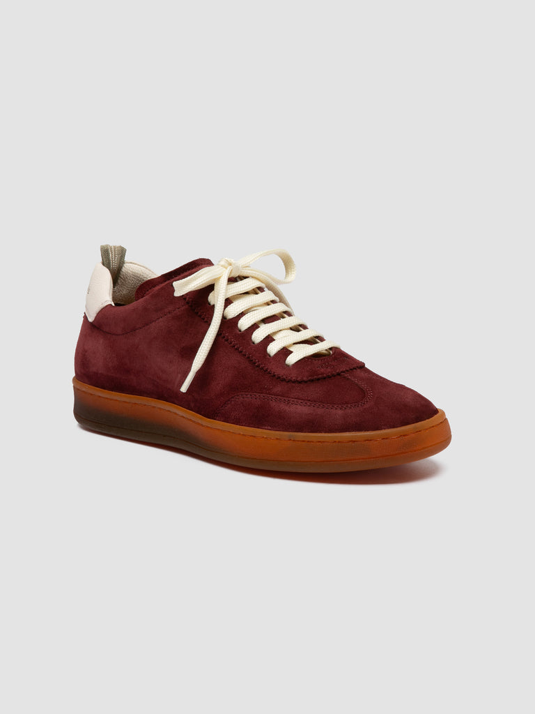 CHANCE 101 - Sneaker Basse in Camoscio e Pelle Bordeaux