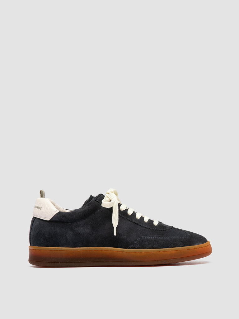 CHANCE 101 - Sneaker Basse in Camoscio e Pelle Blu