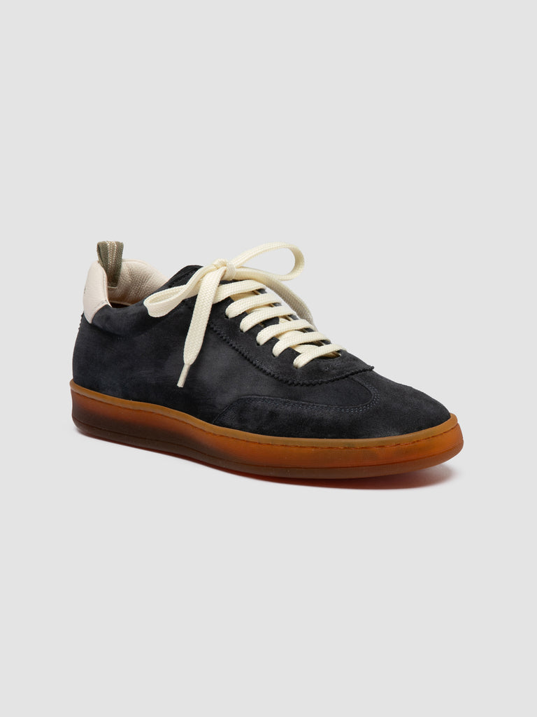 CHANCE 101 - Sneaker Basse in Camoscio e Pelle Blu