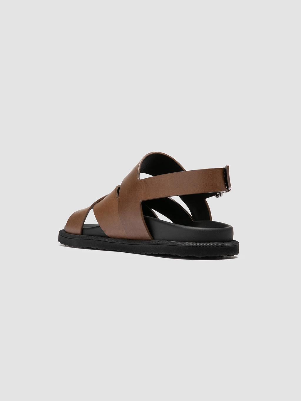 CHARRAT 006 - Sandali in Pelle Marrone - image 4,side view
