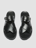 CHIOS 008 - Black Leather Sandals