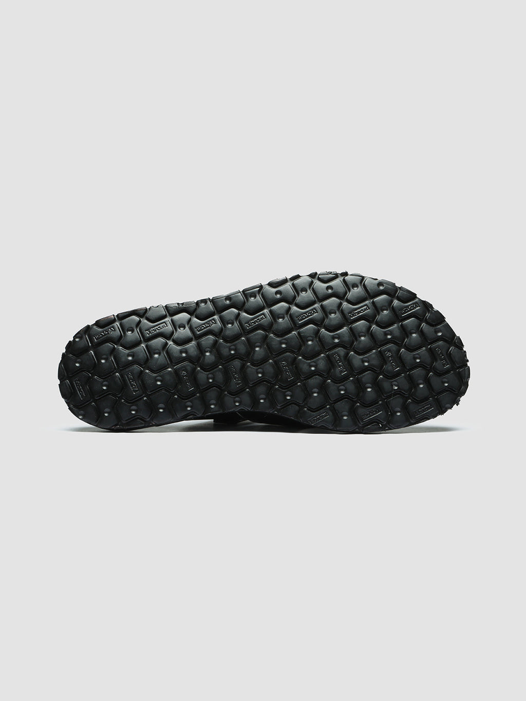 CHIOS 009 - Black Leather Slide Sandals