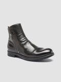 CHRONICLE 042 - Grey Leather Ankle Boots