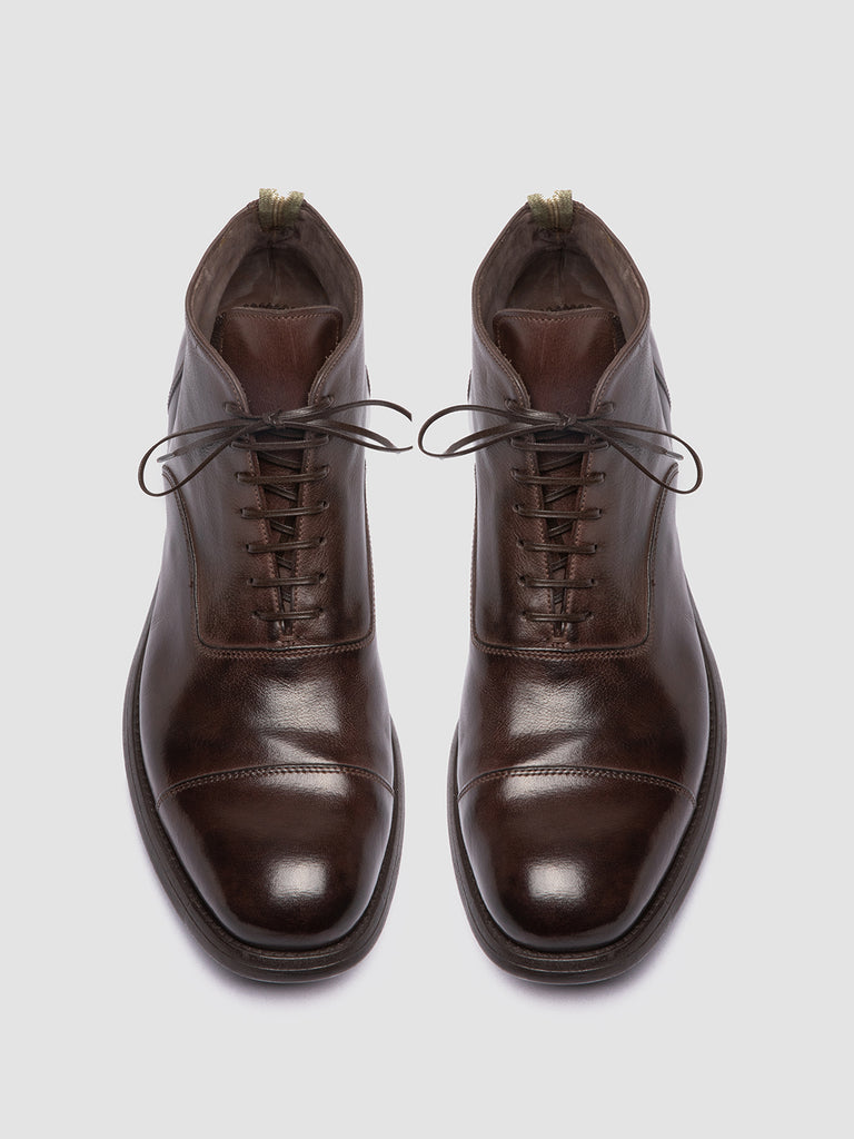 CHRONICLE 057 - Brown Leather Lace Up Boots