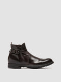 CHRONICLE 068 - Brown Leather Zipped Boots Men Officine Creative - 1