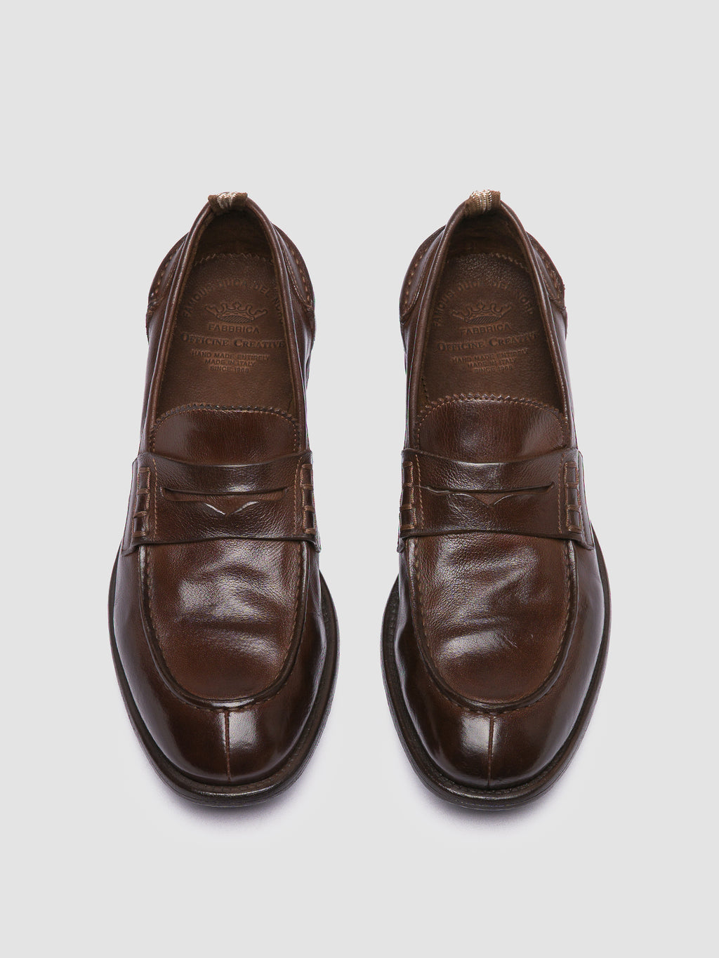 CHRONICLE 144 - Brown Leather Penny Loafers