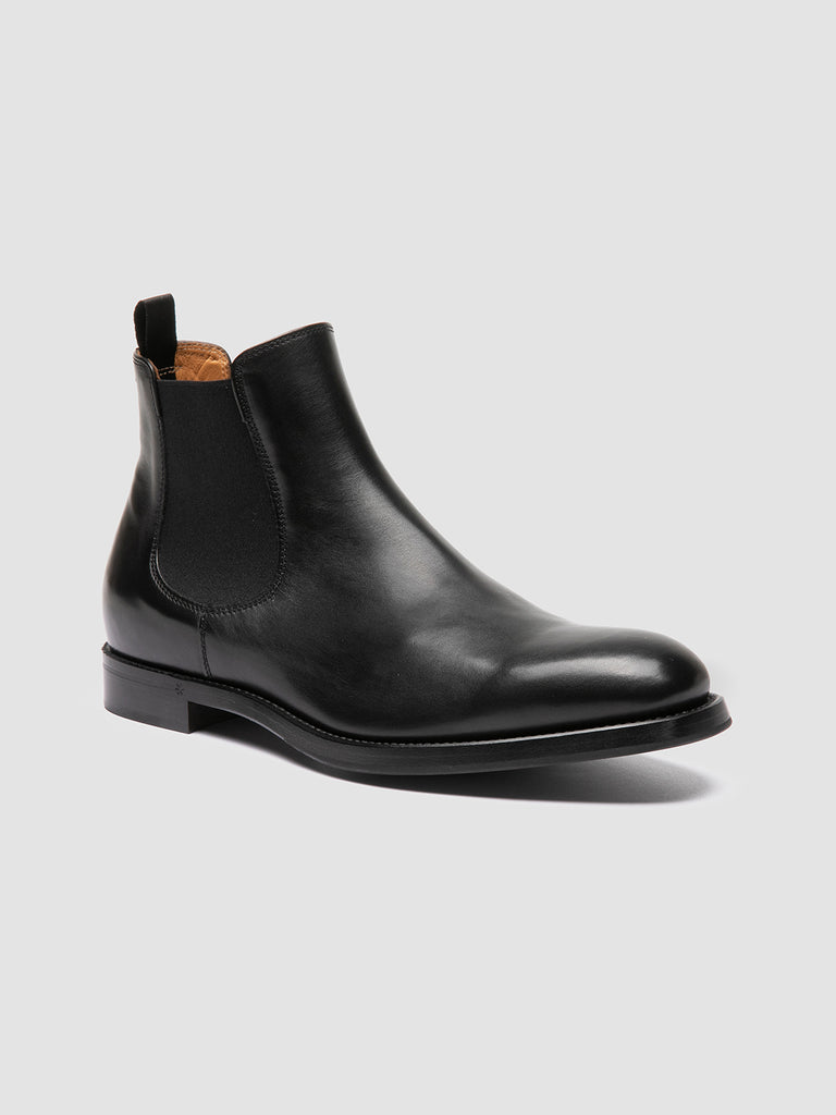 CONSULTANT 002 - Black Leather Chelsea Boots