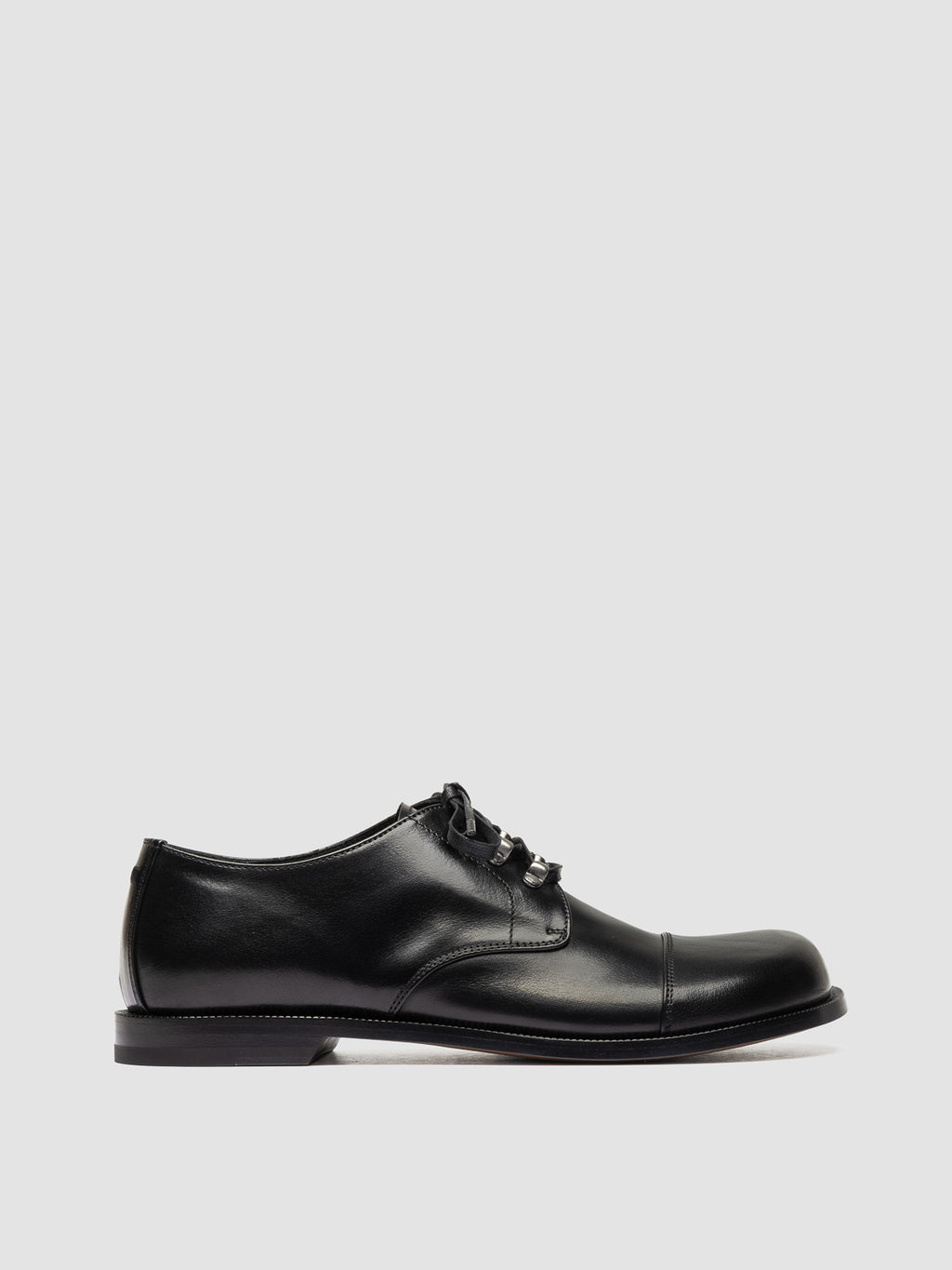GEMSTONE 001 - Scarpe Derby in Pelle Nera - image 1,side view