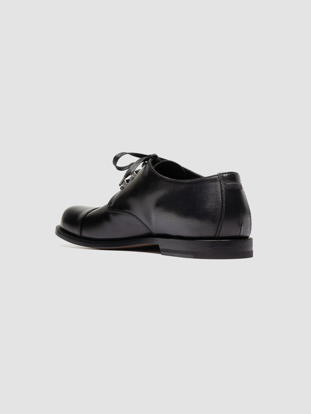GEMSTONE 001 - Scarpe Derby in Pelle Nera - image 4,side view