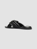 CYBILLE 004 - Black Leather Slide Sandals