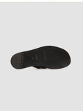 CYBILLE 004 - Black Leather Slide Sandals