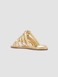CYBILLE 016 - Gold Leather Slide Sandals