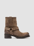 DANA 003 - Stivali Pull-On in Pelle Scamosciata Tortora