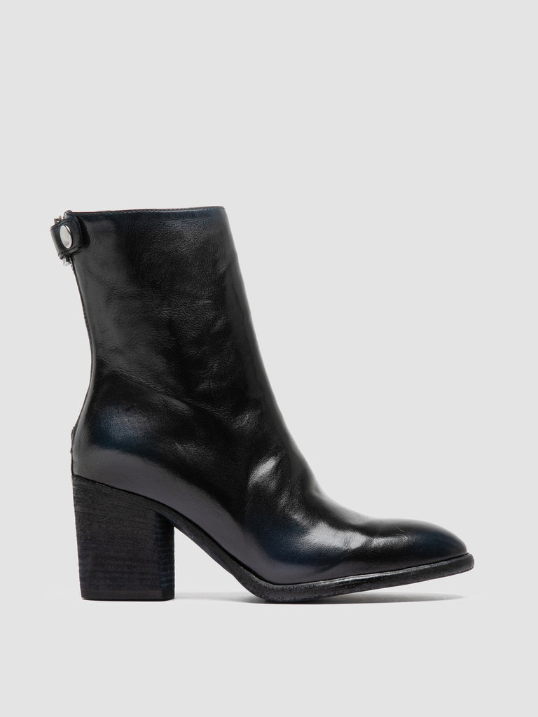 DELICE 002 - Black Leather Zip Boots