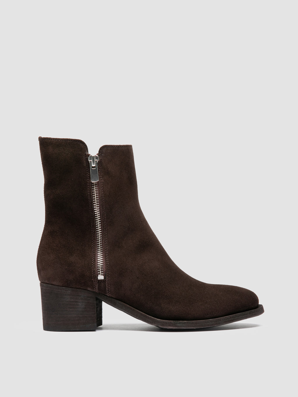 DENNER 103 - Stivaletti in Pelle Scamosciata Marrone