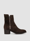 DENNER 103 - Stivaletti in Pelle Scamosciata Marrone